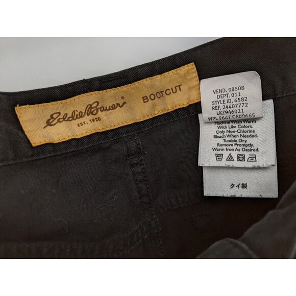 Eddie Bauer Bootcut Jeans Women's Sz 10 (MEAS 31 X 27) Black 100% Cotton - Picture 4 of 10